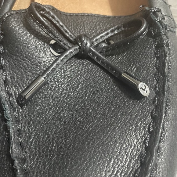 VIONIC Virginia Black Bow Leather Slip On Shoe Moccasin Size 8.5 Driving Loafer - Picture 6 of 12